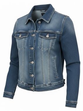 Articles of Society Los Angeles Women's Blue Denim Trucker Jean Jacket Size S